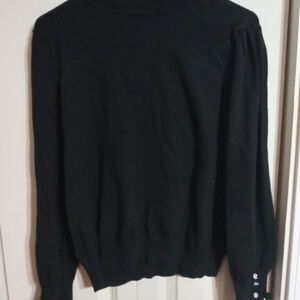 Classic Black Women's Turtleneck Sweater
